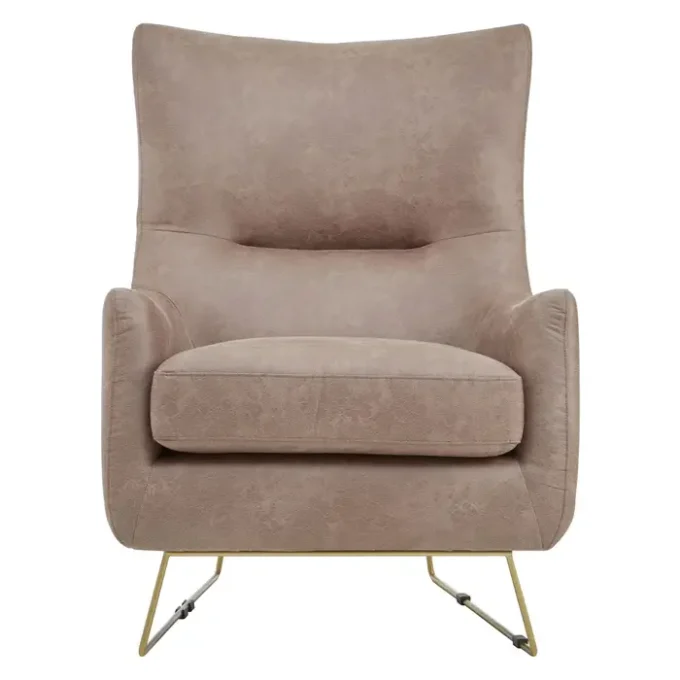 Ludgate Brown faux leather Armchair