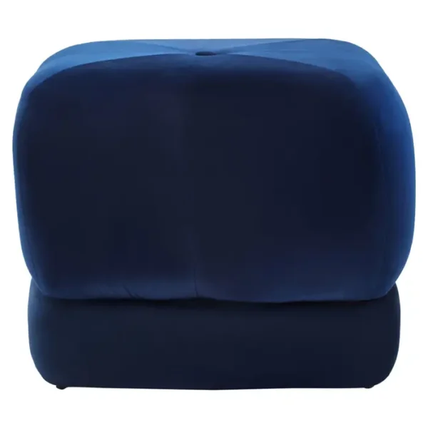 Maia Midnight Blue Velvet Stool