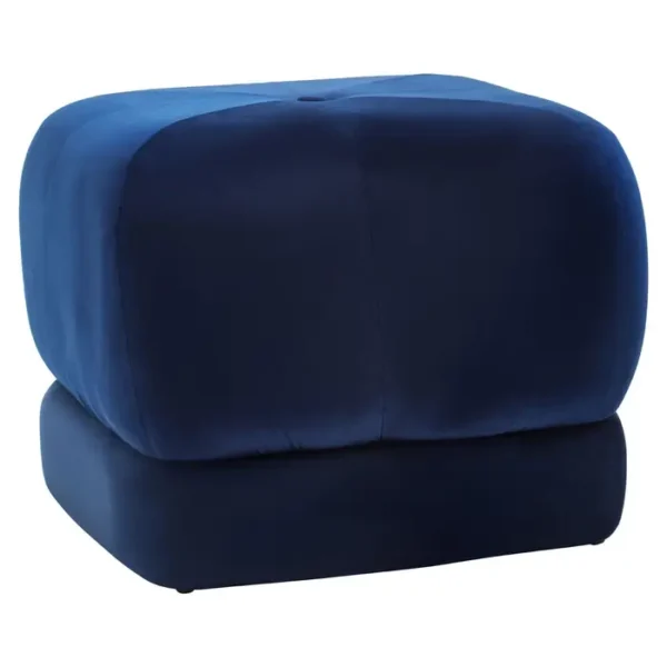 Maia Midnight Blue Velvet Stool1