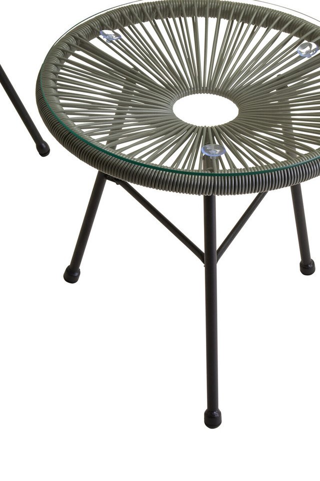 Mame Grey 3 Piece Rattan Patio Set Mame Grey 3 Piece Rattan Patio Set
