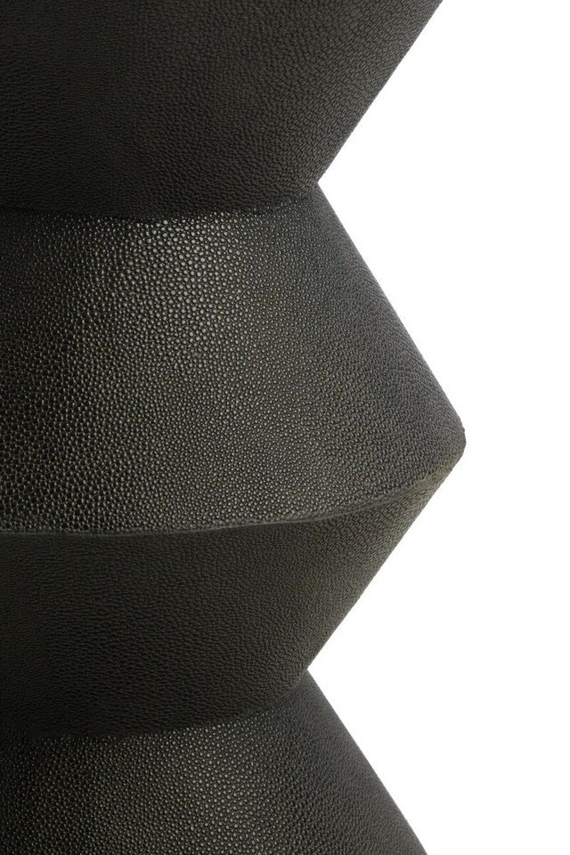 Mardona Black Shagreen Effect Side Table Mardona Black Shagreen Effect Side Table