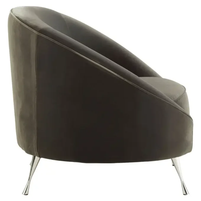 Martson Grey Velvet Armchair2