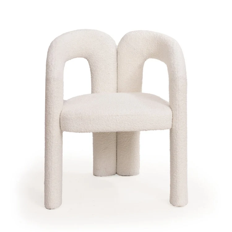 Mavis Dining Chair - Chex Polar Bouclé Mavis Dining Chair - Chex Polar Bouclé