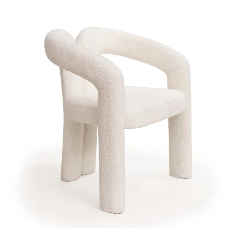 Mavis Dining Chair - Chex Polar Bouclé Mavis Dining Chair - Chex Polar Bouclé