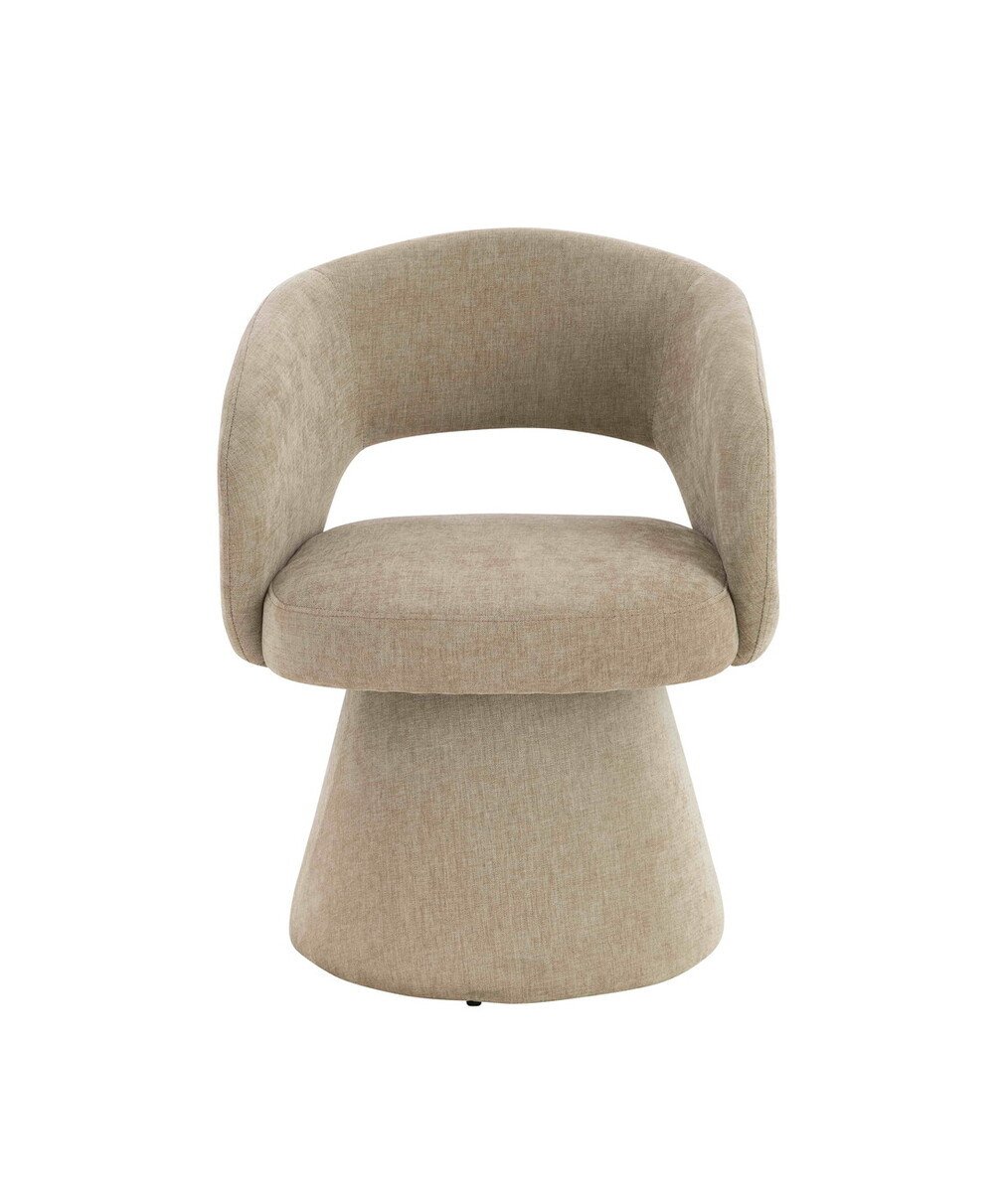 Maxell Stone Fabric Curved Accent Dining Chair Maxell Stone Fabric Curved Accent Dining Chair