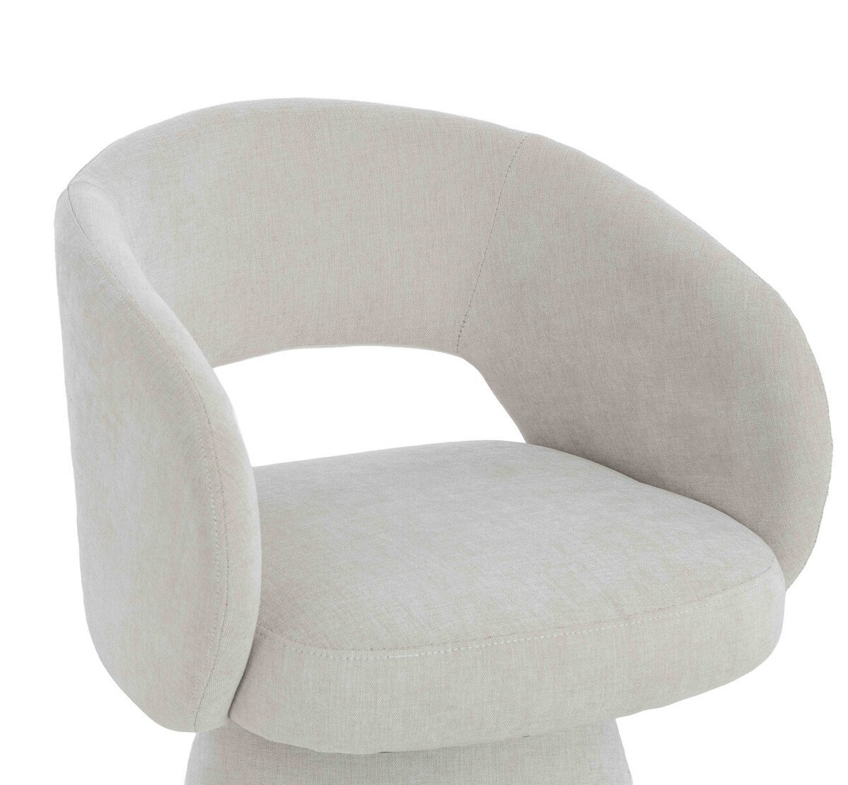 Maxell Textured Beige Fabric Curved Accent Dining Chair Maxell Textured Beige Fabric Curved Accent Dining Chair
