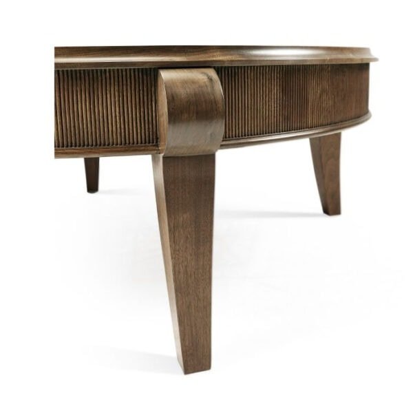 Berkley Mendip Walnut & Bronze Coffee Table1