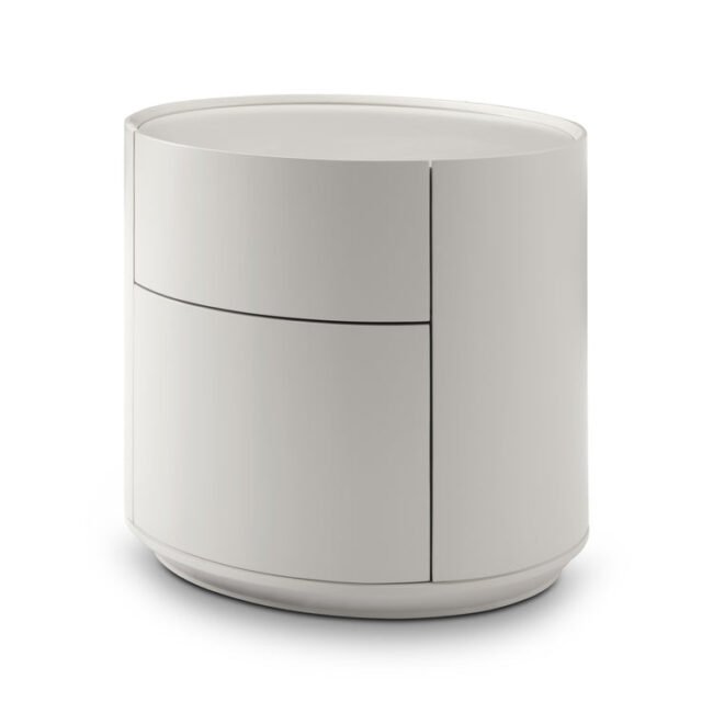 Ming Bedside Table - Matte Beige