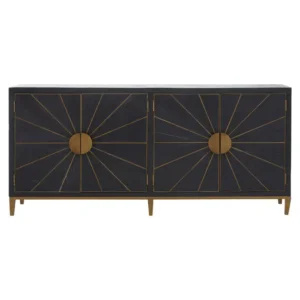 Minia Black and Brass Sideboard