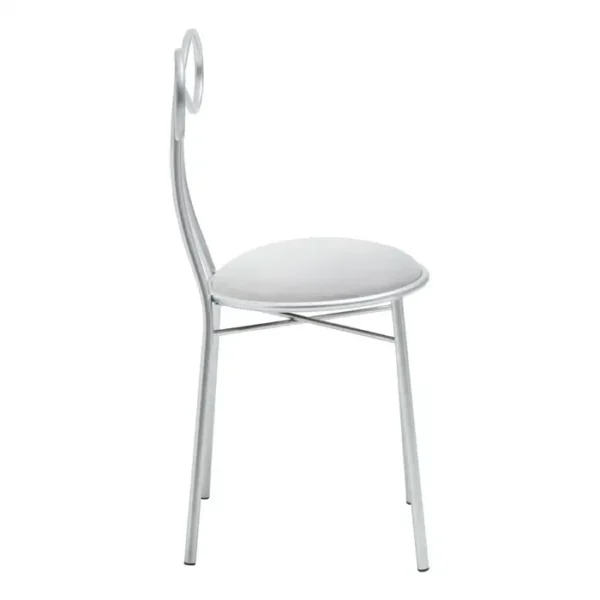 Nestle silver bow detail chair with silver velvet seat1