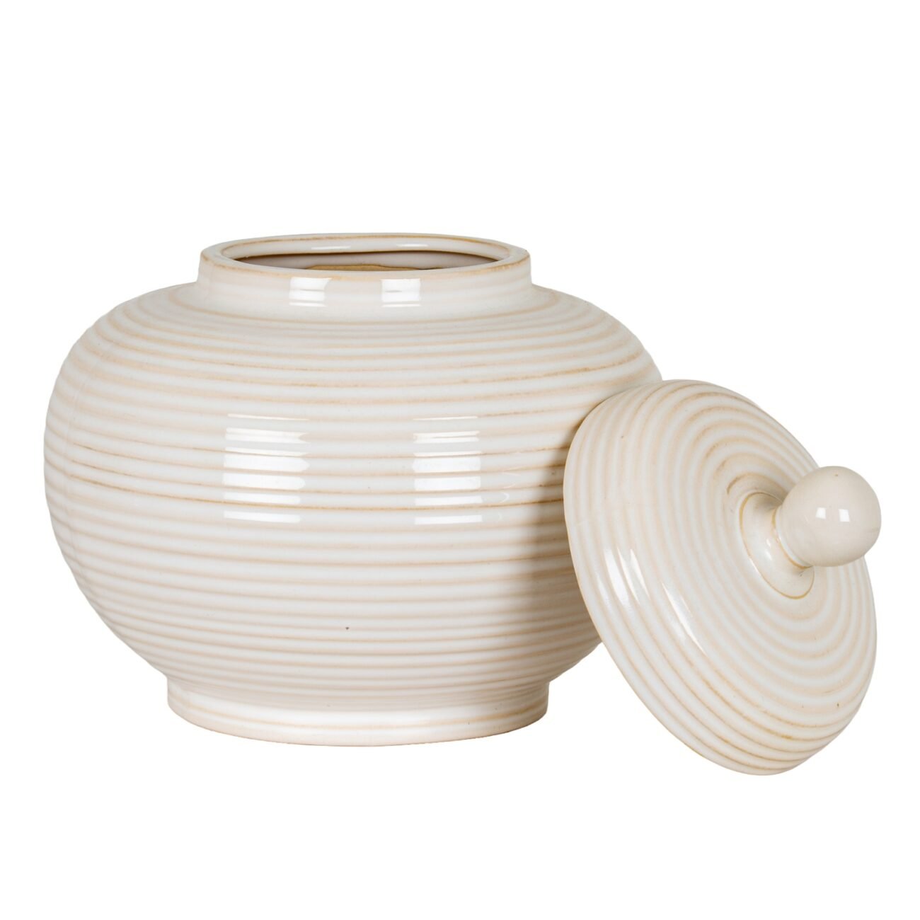 Neva Large Lidded Ceramic Jar Neva Large Lidded Ceramic Jar