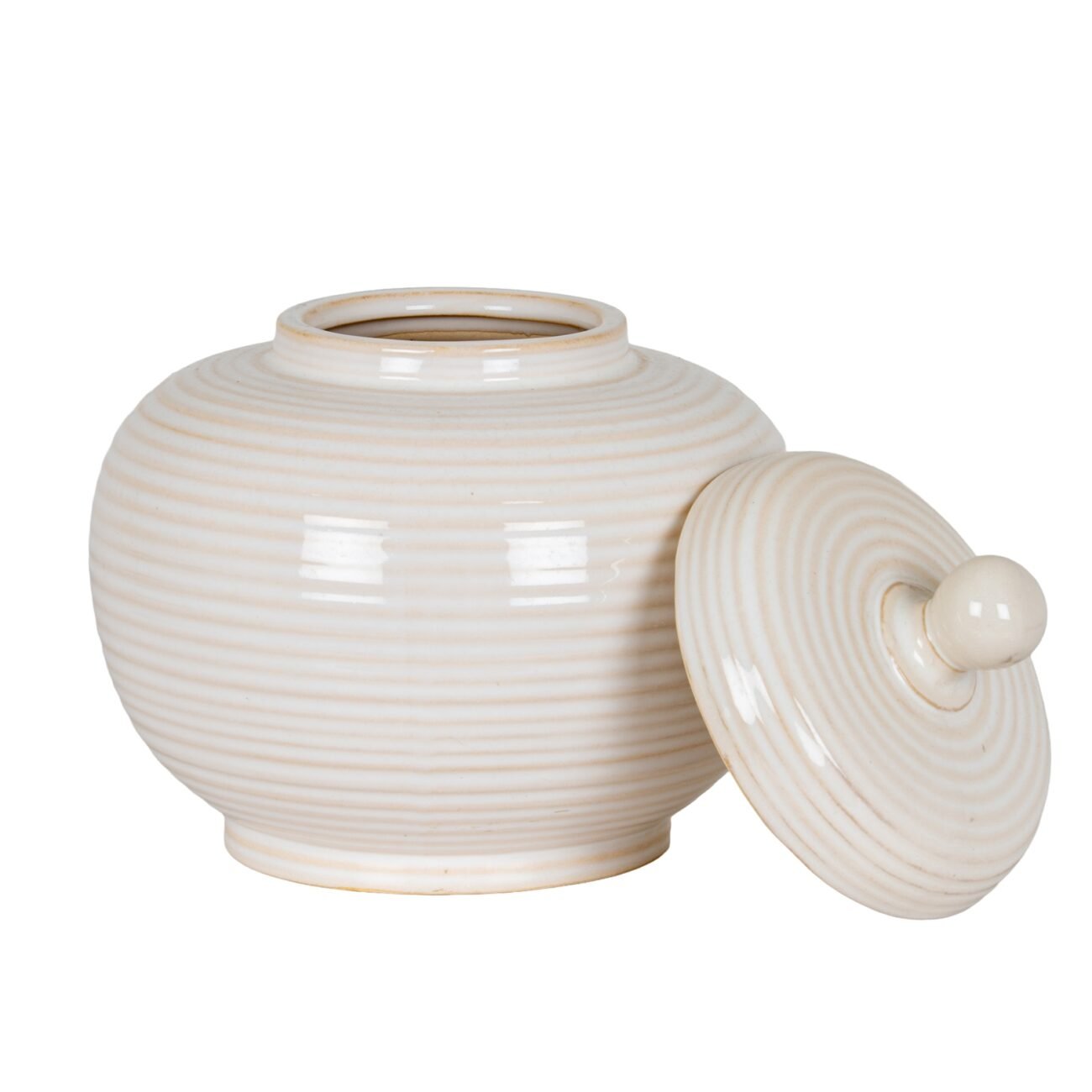 Neva Small Lidded Ceramic Jar Neva Small Lidded Ceramic Jar