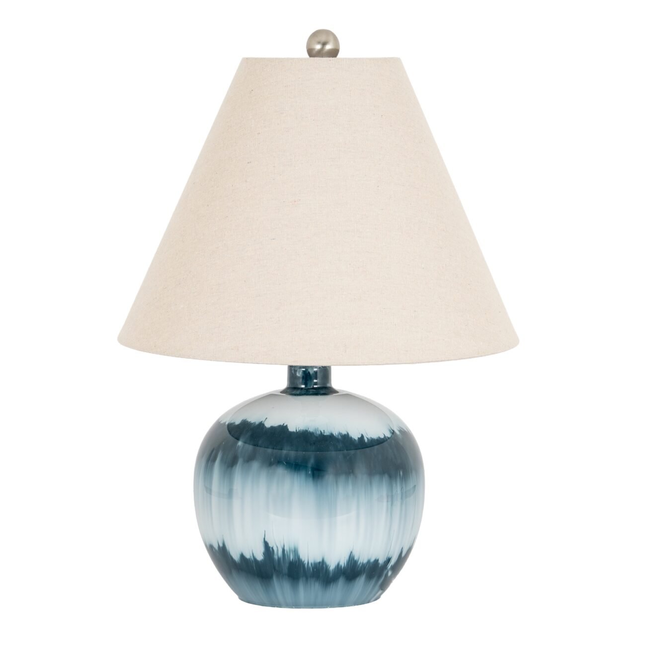 Black Cannon Floor Lamp With Hessian Shade Black Cannon Floor Lamp With Hessian Shade