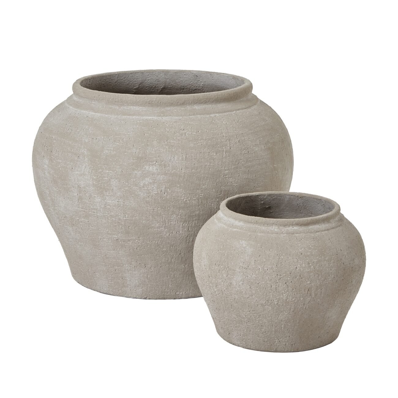 Ordo Shaded Sand Set Of 2 Planters Ordo Shaded Sand Set Of 2 Planters