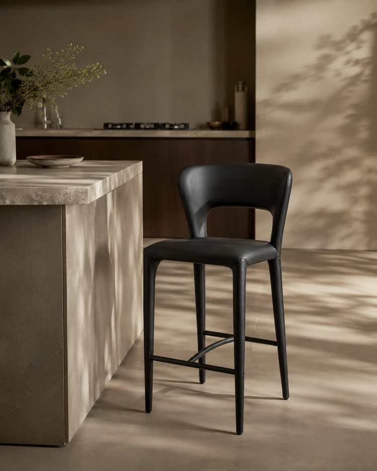 Pari I Bar Stool - Mustang Black Pari I Bar Stool - Mustang Black