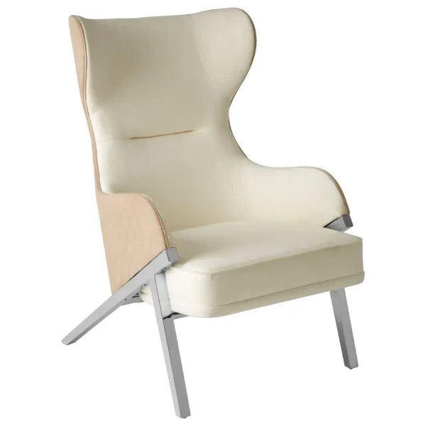 Piet White Fabric Chair