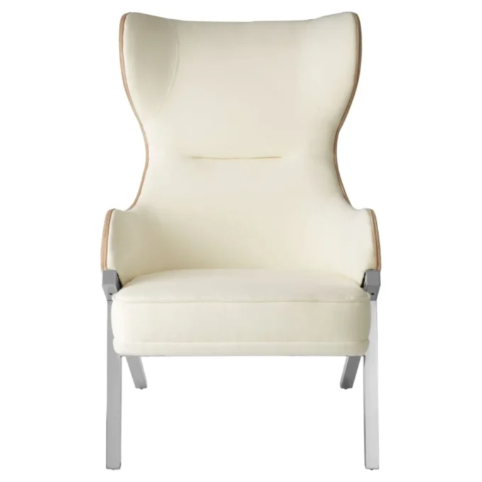 Piet White Fabric Chair1