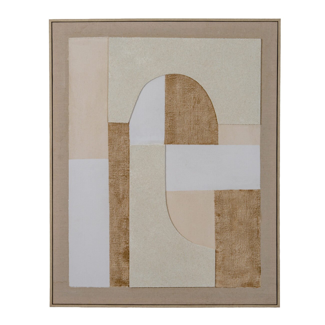 Portina Linen Textured Canvas in Frame
