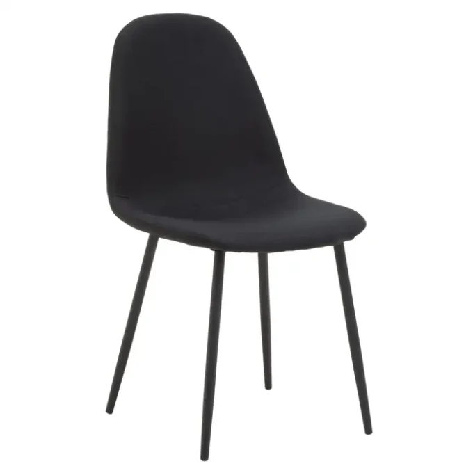 Ranford Black Fabric Dining Chair1