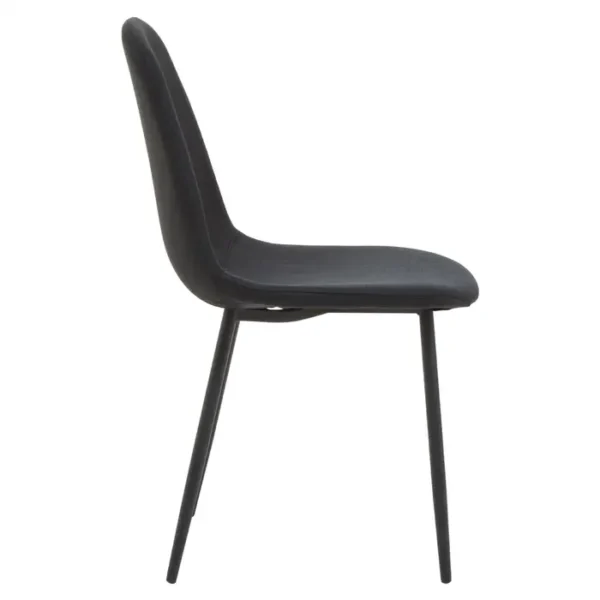 Ranford Black Fabric Dining Chair2