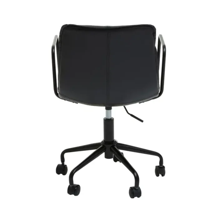 Ranson Black Leather Effect Home Office Chair3