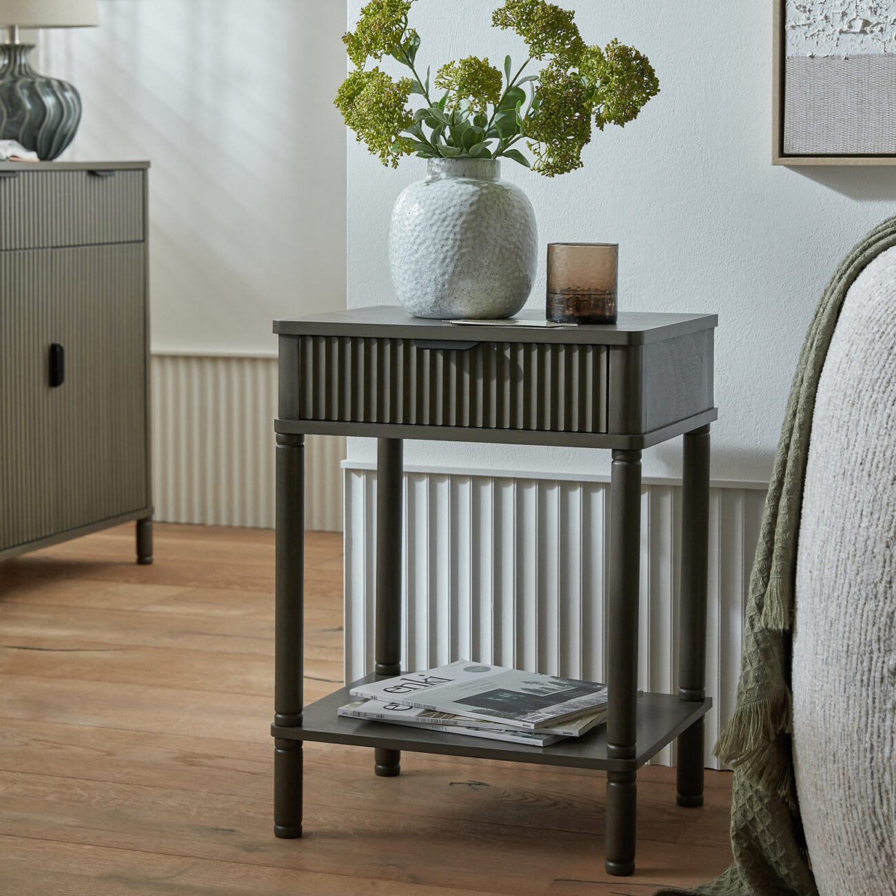 Reed Collection 1 Drawer Side Table Reed Collection 1 Drawer Side Table