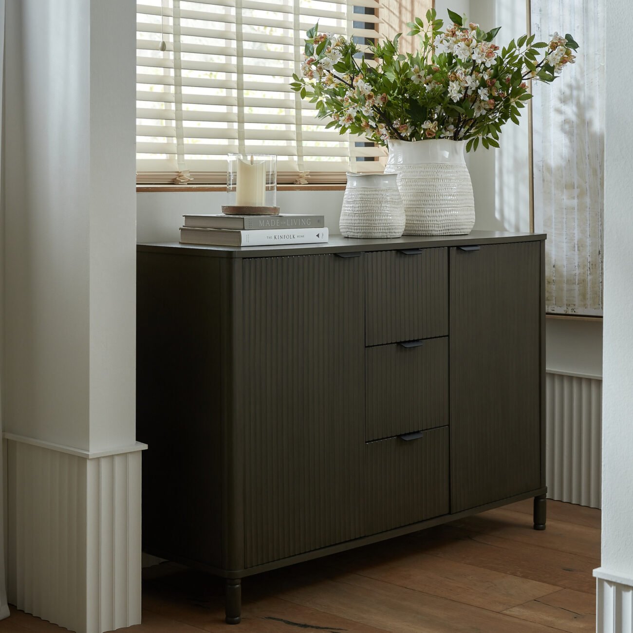 Reed Collection 3 Drawer 2 Door Cabinet Reed Collection 3 Drawer 2 Door Cabinet