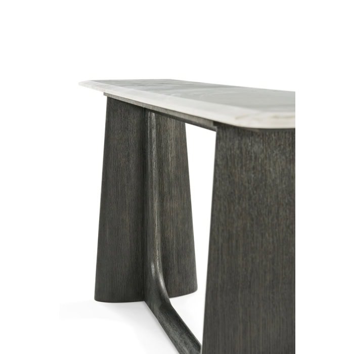 Repose Wooden Console Table Marble Top - Eclectic Niche - Exquisite Furniture & Homeware