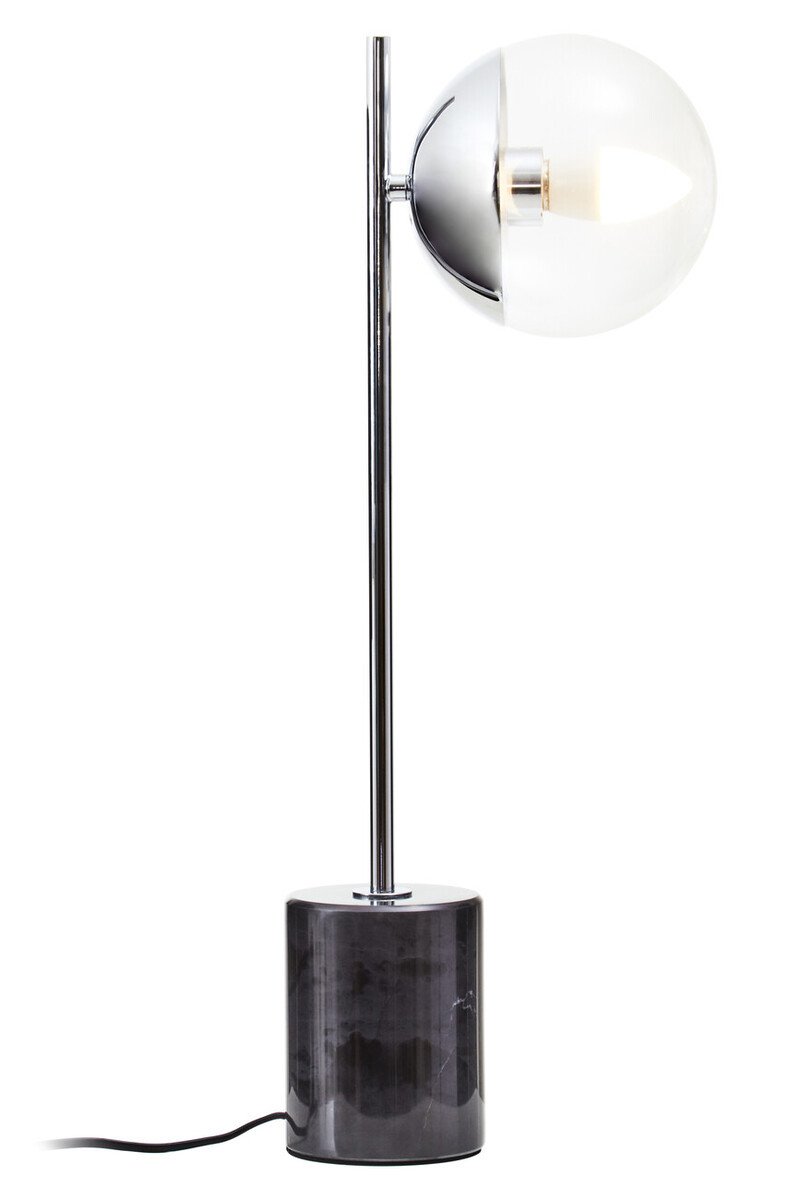 Reverie Small Silver Finish Metal Table Lamp Reverie Small Silver Finish Metal Table Lamp