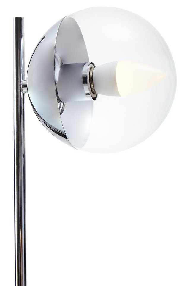 Reverie Small Silver Finish Metal Table Lamp Reverie Small Silver Finish Metal Table Lamp
