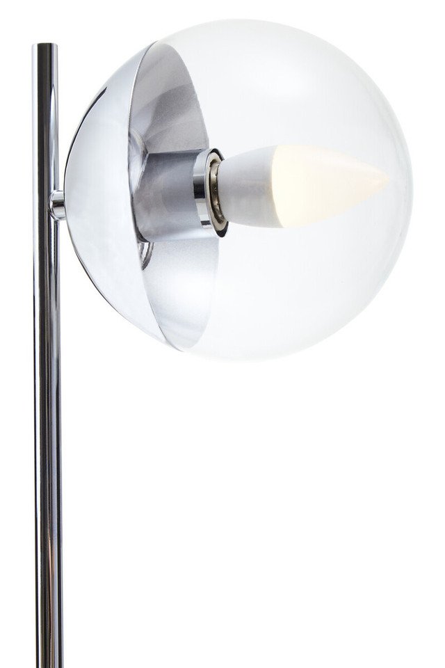 Reverie Small Silver Finish Metal Table Lamp Reverie Small Silver Finish Metal Table Lamp