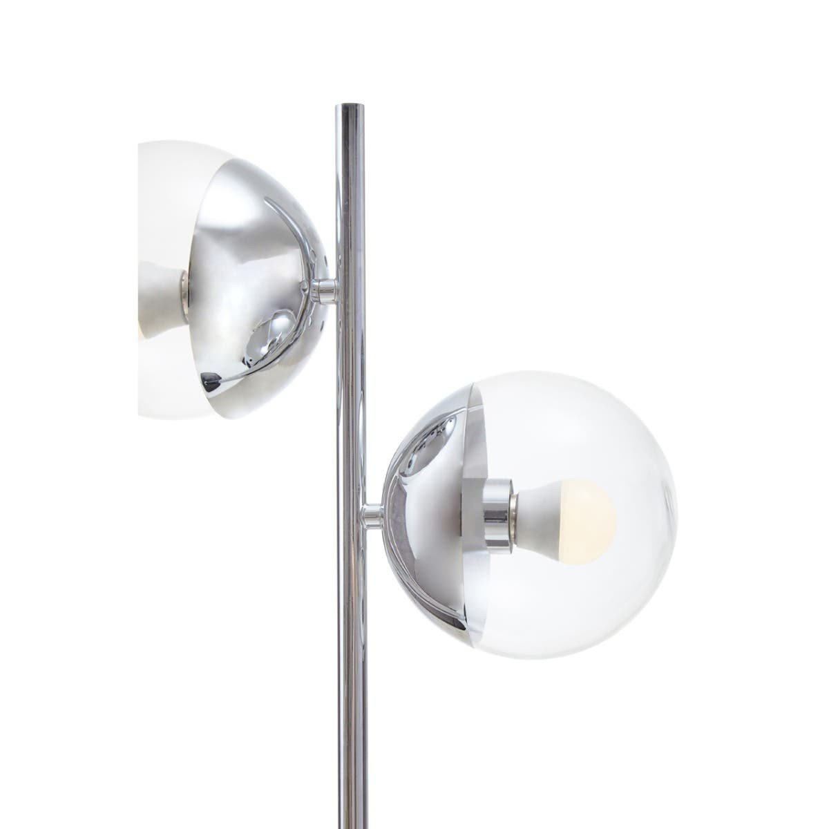 Reverie Two Light Silver and Black Marble Table Lamp Reverie Two Light Silver and Black Marble Table Lamp