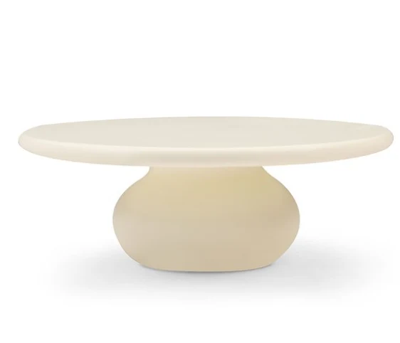 Rolo Coffee Table - Matte Beige