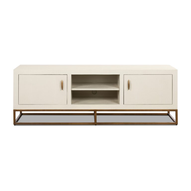 Hampton TV Unit | Ivory Shagreen
