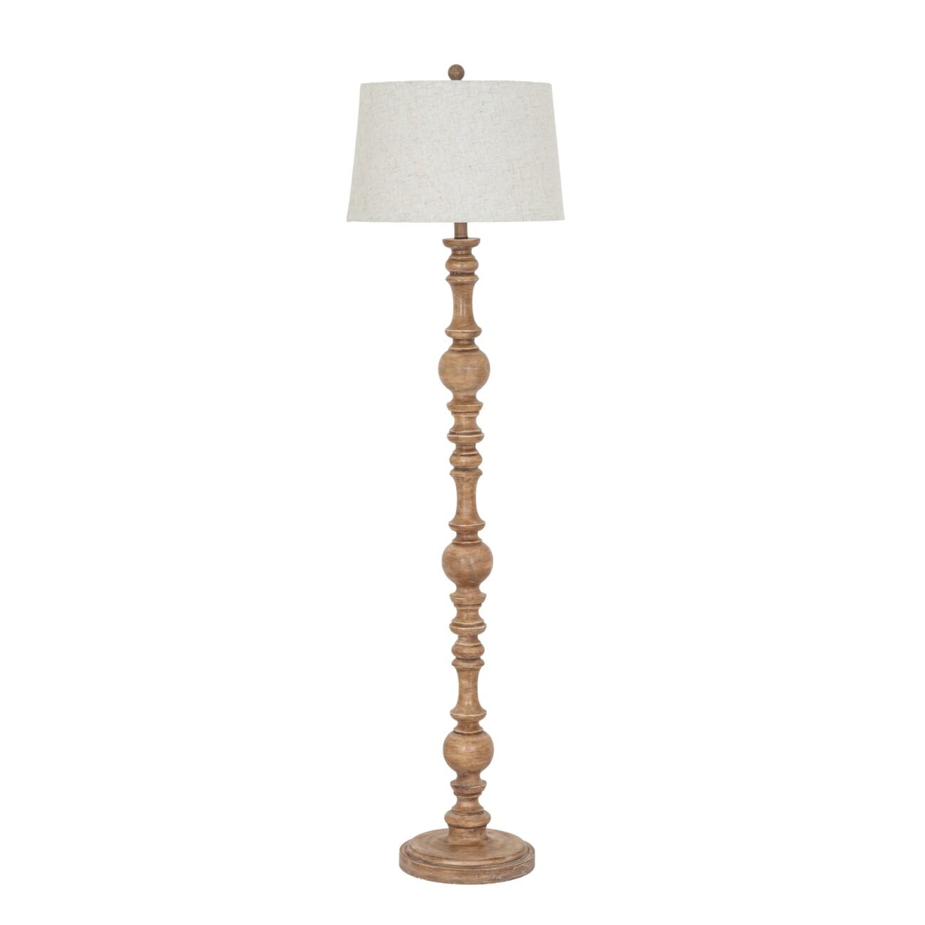 Seraphia Floor Lamp With Edged Linen Shade Seraphia Floor Lamp With Edged Linen Shade