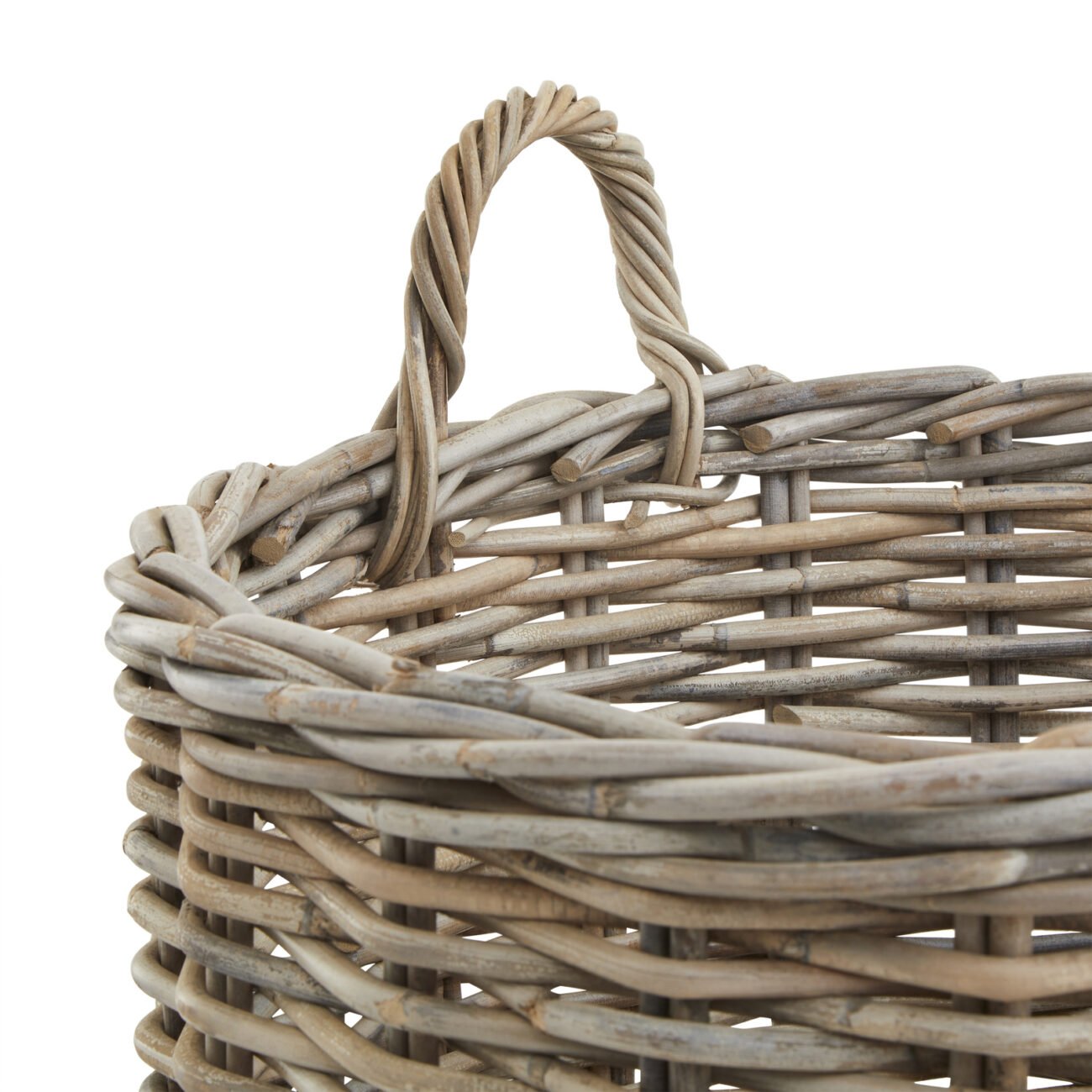 Set of 3 Kubu Rattan Round Storage Baskets Set of 3 Kubu Rattan Round Storage Baskets