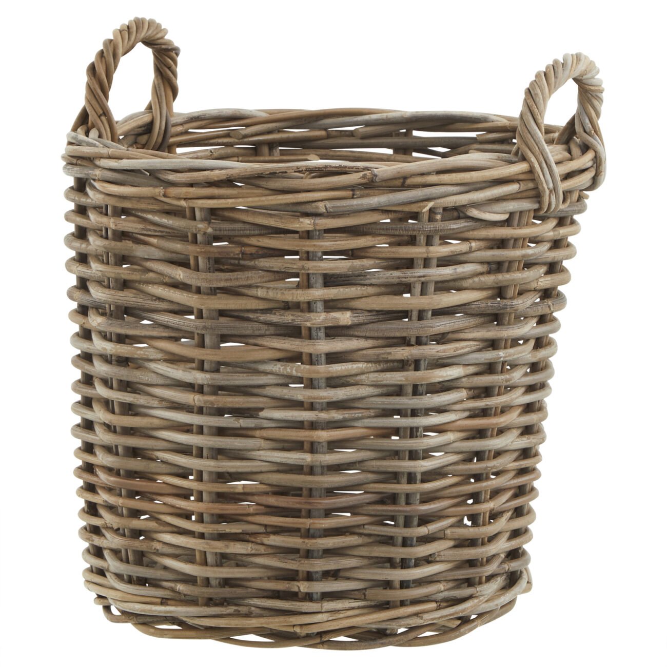 Set of 3 Kubu Rattan Round Storage Baskets Set of 3 Kubu Rattan Round Storage Baskets