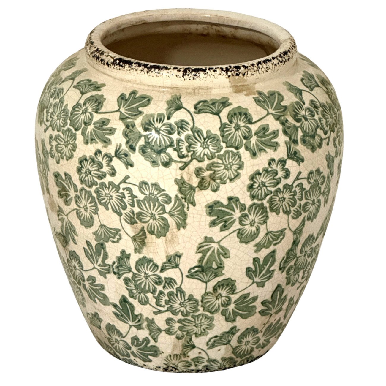 Small Green Clover Olpe Vase