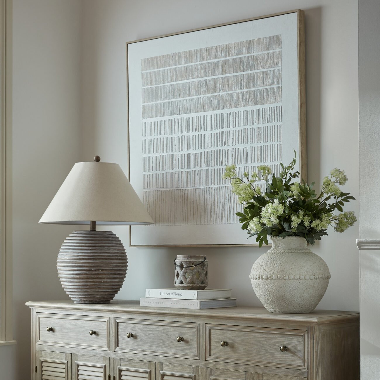 Sola Textured Line Canvas in Frame Sola Textured Line Canvas in Frame