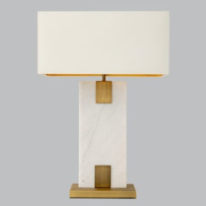 Sterling White Marble Table Lamp