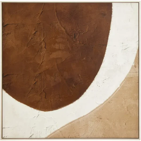Strata Brown and Natural Textured Wall Art