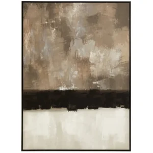 Strata Monochrome Textured Canvas Wall Art