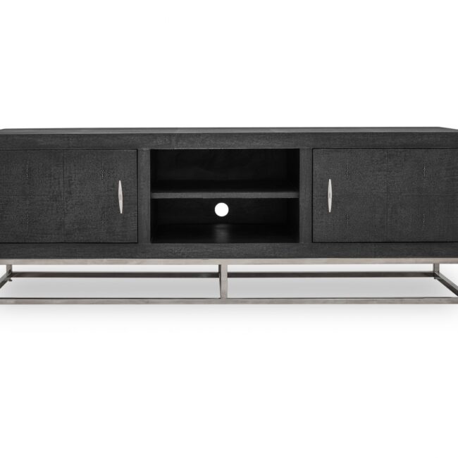 Hampton TV Unit | Black Shagreen
