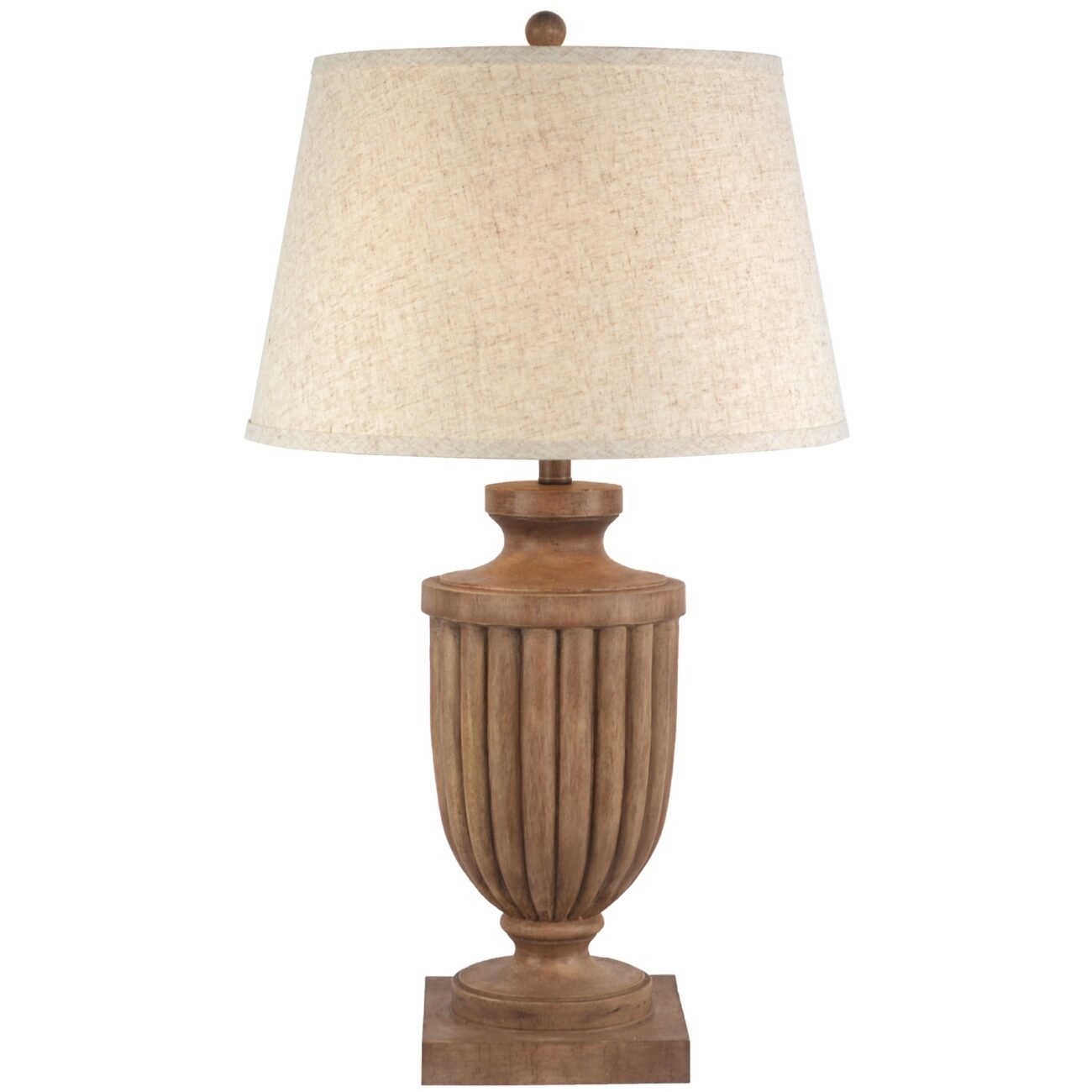 Tassora Table Lamp With Edged Linen Shade Tassora Table Lamp With Edged Linen Shade