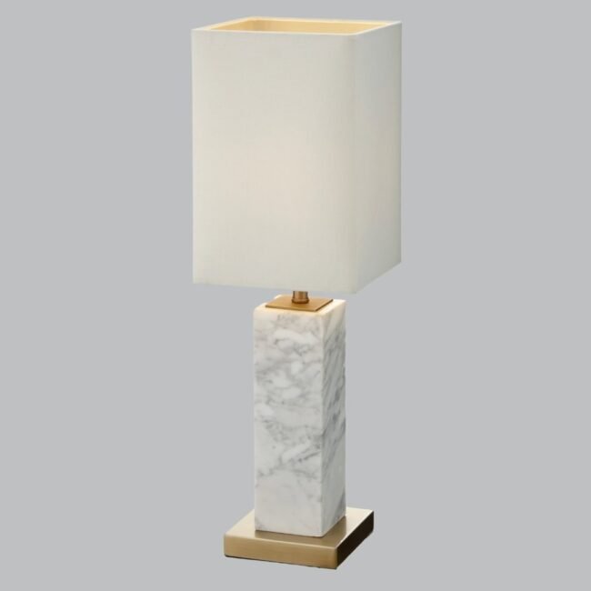 Tavistock White Marble Table Lamp