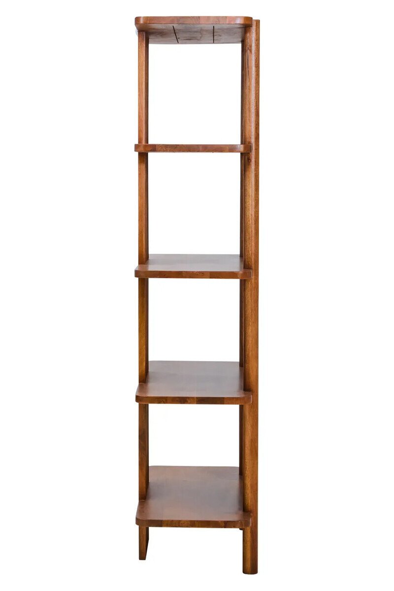 Tello Five Tier Mango Wood Shelf Unit Tello Five Tier Mango Wood Shelf Unit