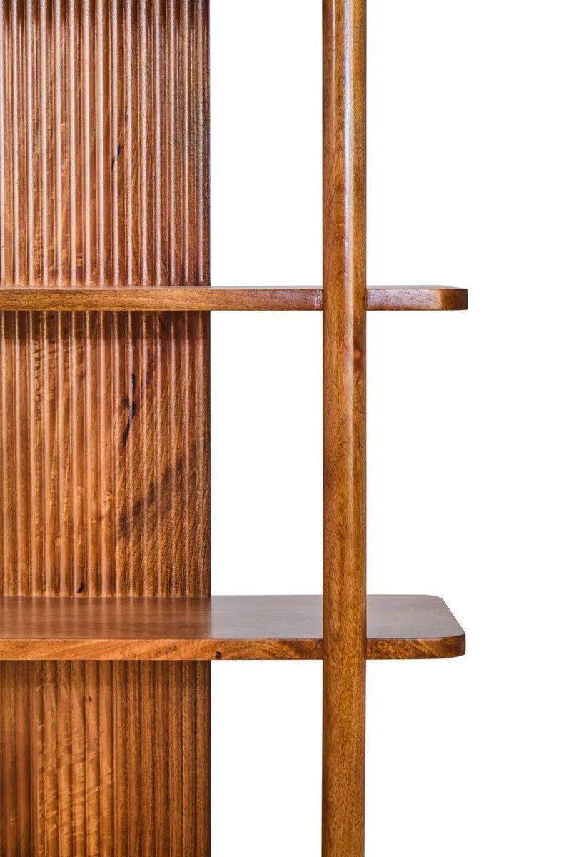 Tello Five Tier Mango Wood Shelf Unit Tello Five Tier Mango Wood Shelf Unit