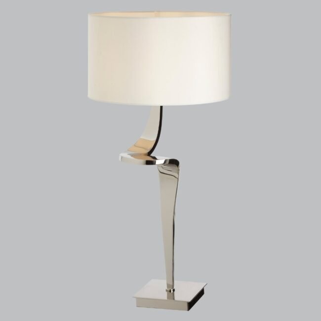 Templecombe Nickel Finish Table Lamp