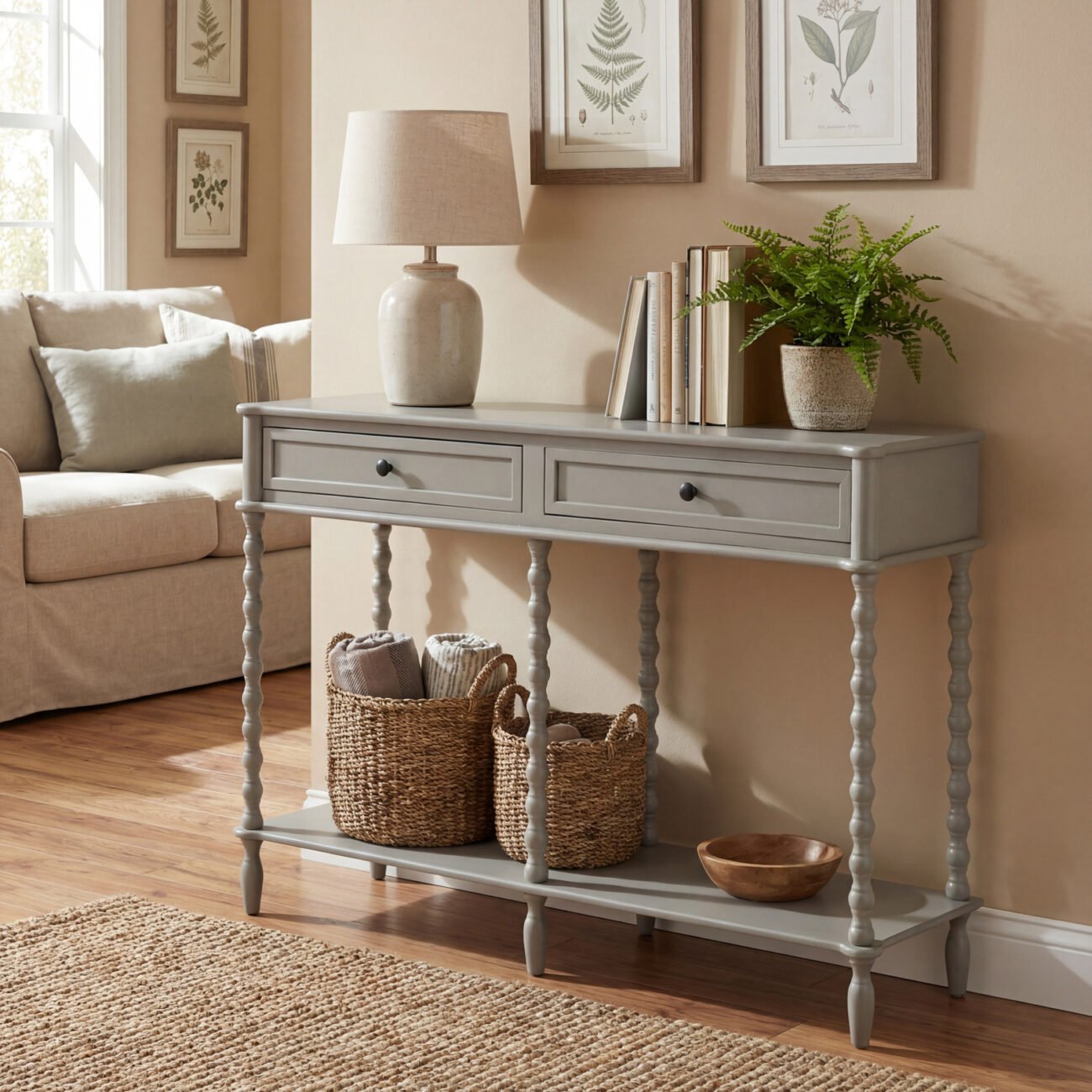 The Camden Collection Large Two Drawer Console Table The Camden Collection Large Two Drawer Console Table