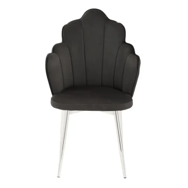 Tiana Black Velvet Chair1